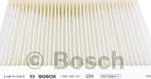 BOSCH 1987432121 - Filtr, daxili hava furqanavto.az