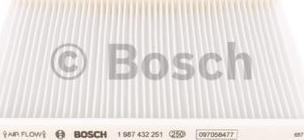 BOSCH 1 987 432 251 - Filtr, daxili hava furqanavto.az