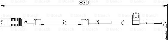 BOSCH 1987474958 - Xəbərdarlıq Kontakt, əyləc padinin aşınması www.furqanavto.az