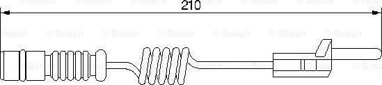 BOSCH 1 987 474 969 - Xəbərdarlıq Kontakt, əyləc padinin aşınması www.furqanavto.az