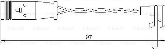 BOSCH 1 987 474 966 - Xəbərdarlıq Kontakt, əyləc padinin aşınması www.furqanavto.az