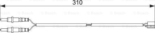 BOSCH 1 987 474 519 - Xəbərdarlıq Kontakt, əyləc padinin aşınması furqanavto.az