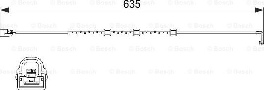 BOSCH 1987474515 - Xəbərdarlıq Kontakt, əyləc padinin aşınması furqanavto.az