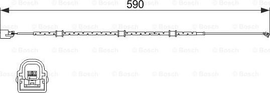 BOSCH 1 987 474 513 - Xəbərdarlıq Kontakt, əyləc padinin aşınması furqanavto.az