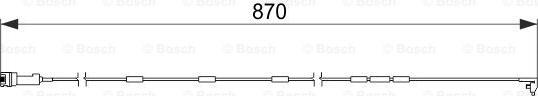 BOSCH 1 987 474 578 - Xəbərdarlıq Kontakt, əyləc padinin aşınması furqanavto.az