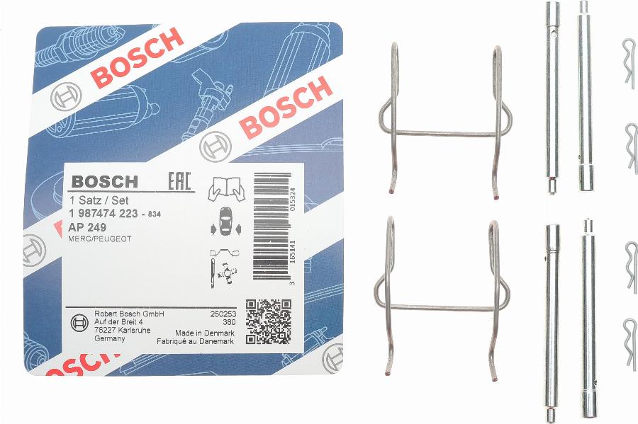 BOSCH 1 987 474 223 - Disk əyləc pedləri üçün aksesuar dəsti furqanavto.az