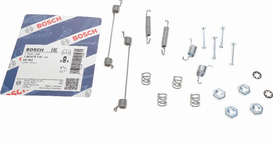 BOSCH 1 987 475 116 - Aksesuar dəsti, əyləc başlıqları furqanavto.az