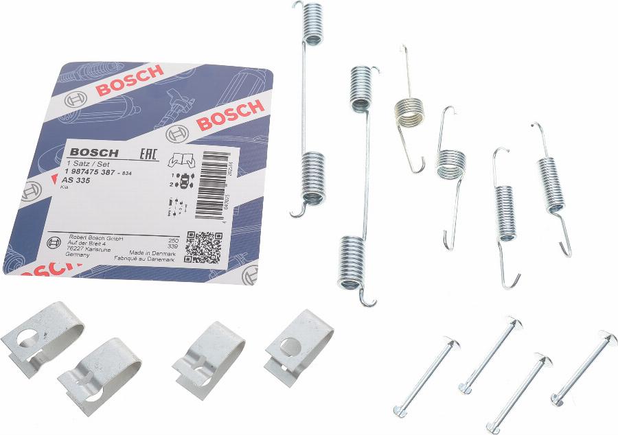 BOSCH 1 987 475 387 - Aksesuar dəsti, əyləc başlıqları furqanavto.az