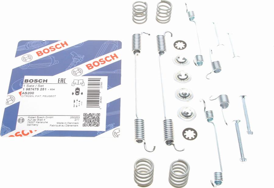 BOSCH 1 987 475 251 - Aksesuar dəsti, əyləc başlıqları furqanavto.az