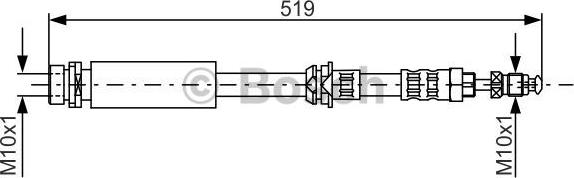 BOSCH 1 987 476 993 - Əyləc şlanqı furqanavto.az