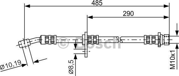 BOSCH 1 987 476 989 - Əyləc şlanqı furqanavto.az