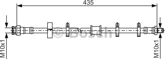 BOSCH 1 987 476 445 - Əyləc şlanqı furqanavto.az