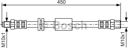 BOSCH 1 987 476 443 - Əyləc şlanqı furqanavto.az