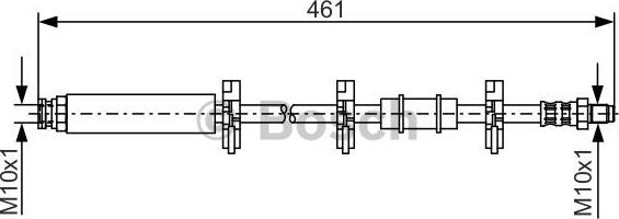 BOSCH 1 987 476 463 - Əyləc şlanqı furqanavto.az