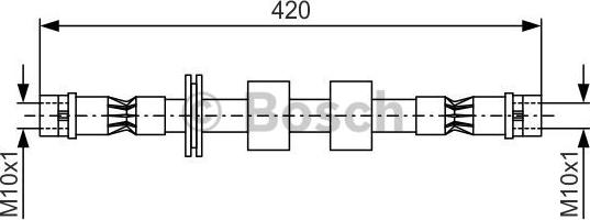 BOSCH 1 987 476 414 - Əyləc şlanqı furqanavto.az