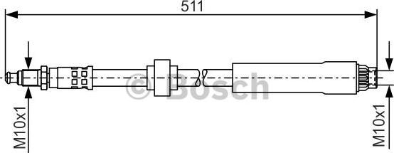 BOSCH 1 987 476 531 - Əyləc şlanqı furqanavto.az