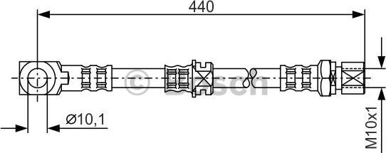 BOSCH 1 987 476 694 - Əyləc şlanqı furqanavto.az