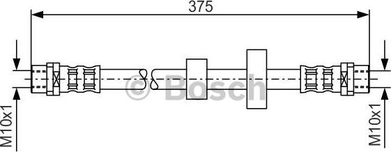 BOSCH 1 987 476 698 - Əyləc şlanqı furqanavto.az