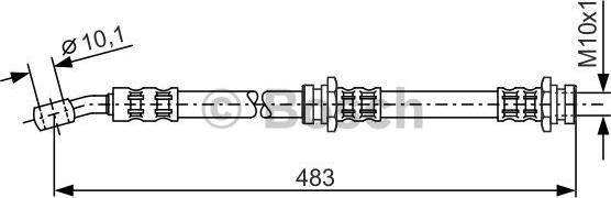 BOSCH 1 987 476 654 - Əyləc şlanqı furqanavto.az