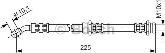 BOSCH 1 987 476 655 - Əyləc şlanqı furqanavto.az