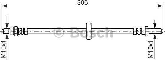 BOSCH 1 987 476 606 - Əyləc şlanqı furqanavto.az