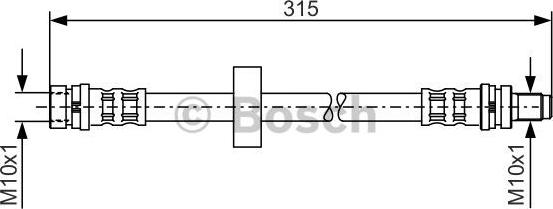 BOSCH 1 987 476 601 - Əyləc şlanqı furqanavto.az