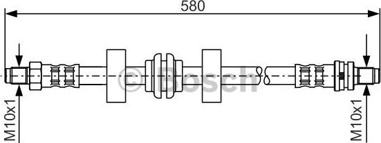 BOSCH 1 987 476 602 - Əyləc şlanqı furqanavto.az