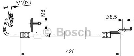 BOSCH 1 987 476 624 - Əyləc şlanqı furqanavto.az