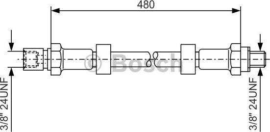 BOSCH 1 987 476 145 - Əyləc şlanqı furqanavto.az