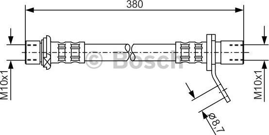 BOSCH 1 987 476 161 - Əyləc şlanqı furqanavto.az