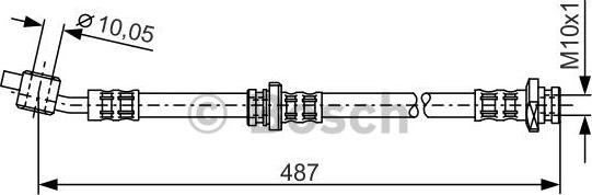 BOSCH 1 987 476 168 - Əyləc şlanqı furqanavto.az