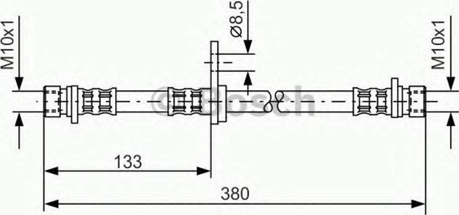 BOSCH 1987476109 - Əyləc şlanqı furqanavto.az