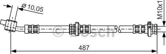 BOSCH 1 987 476 135 - Əyləc şlanqı furqanavto.az