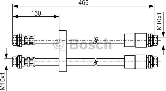 BOSCH 1 987 476 125 - Əyləc şlanqı furqanavto.az