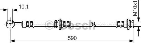 BOSCH 1 987 476 122 - Əyləc şlanqı furqanavto.az