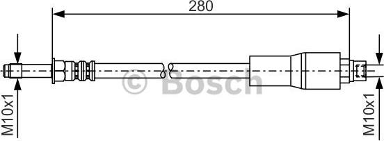 BOSCH 1 987 476 173 - Əyləc şlanqı www.furqanavto.az