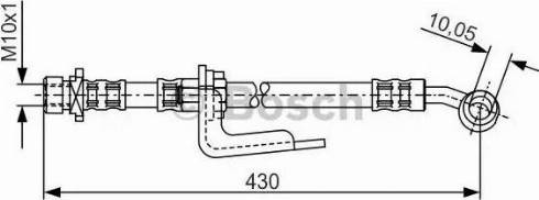 BOSCH 1 987 476 848 - Əyləc şlanqı furqanavto.az