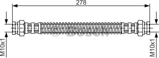 BOSCH 1 987 476 850 - Əyləc şlanqı furqanavto.az
