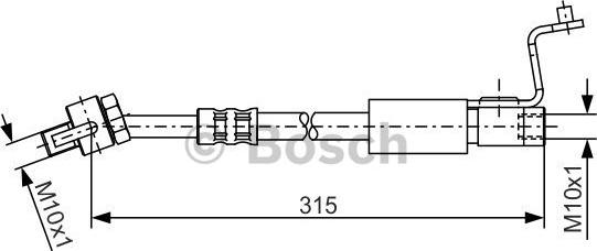 BOSCH 1 987 476 812 - Əyləc şlanqı furqanavto.az