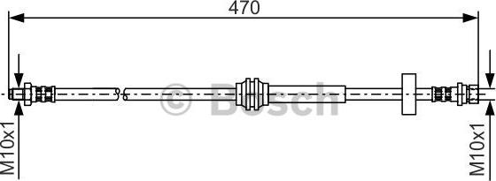 BOSCH 1 987 476 885 - Əyləc şlanqı furqanavto.az