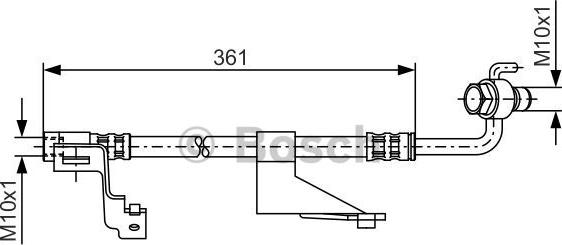 BOSCH 1 987 476 821 - Əyləc şlanqı furqanavto.az