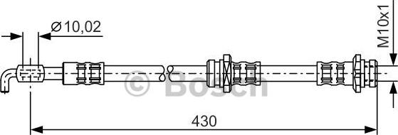 BOSCH 1 987 476 342 - Əyləc şlanqı furqanavto.az