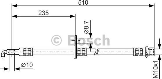 BOSCH 1 987 476 355 - Əyləc şlanqı furqanavto.az