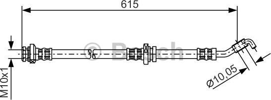 BOSCH 1987476362 - Əyləc şlanqı www.furqanavto.az