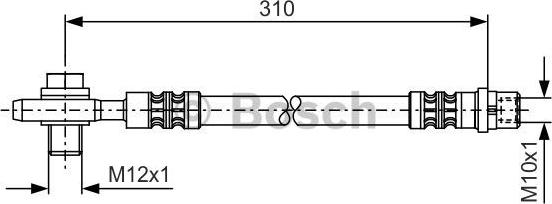 BOSCH 1 987 476 308 - Əyləc şlanqı furqanavto.az