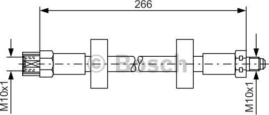 BOSCH 1 987 476 337 - Əyləc şlanqı furqanavto.az