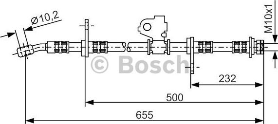 BOSCH 1 987 476 322 - Əyləc şlanqı furqanavto.az