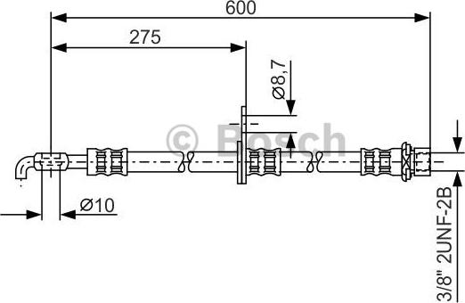 BOSCH 1 987 476 246 - Əyləc şlanqı furqanavto.az