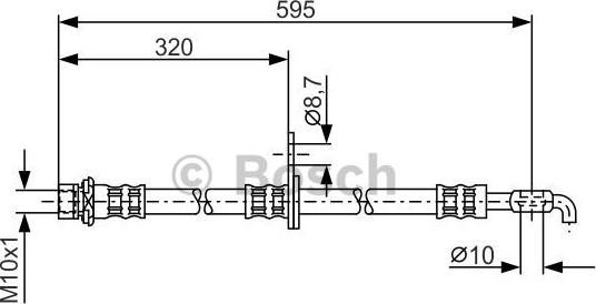 BOSCH 1 987 476 250 - Əyləc şlanqı furqanavto.az