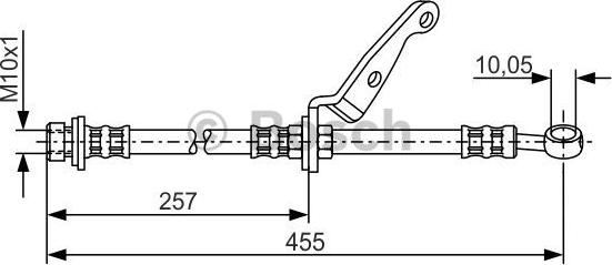 BOSCH 1 987 476 206 - Əyləc şlanqı furqanavto.az